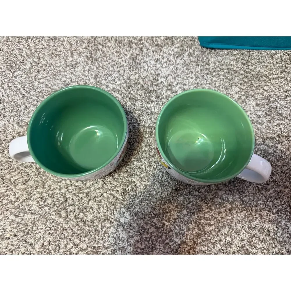 Set of 2 Pokémon Holiday Ceramic Soup Mugs 24 oz Silver Buffalo Pikachu